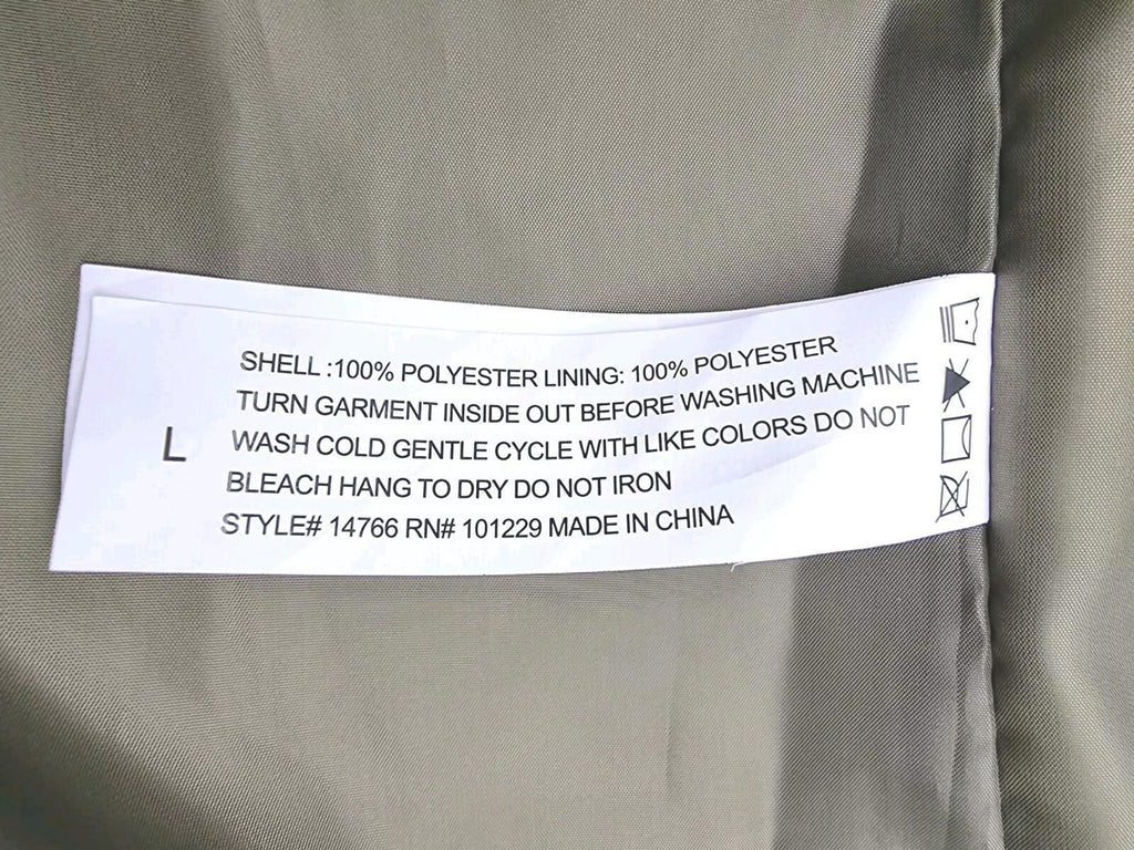 Stoosh Military Green Trench Coat Womens UK Size Large