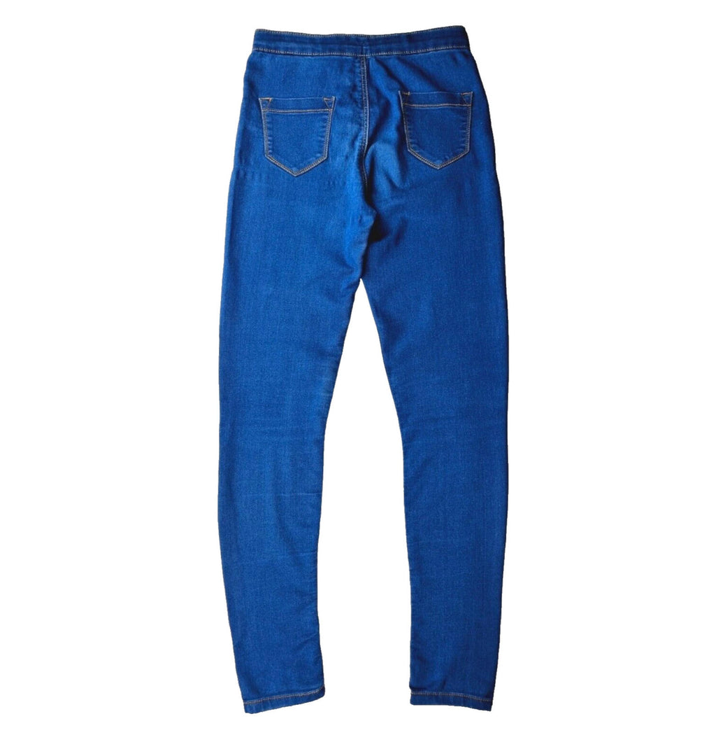 Candy Couture Jeans Junior Girls W26 L28 Blue Cotton Stretch Denim Leggings