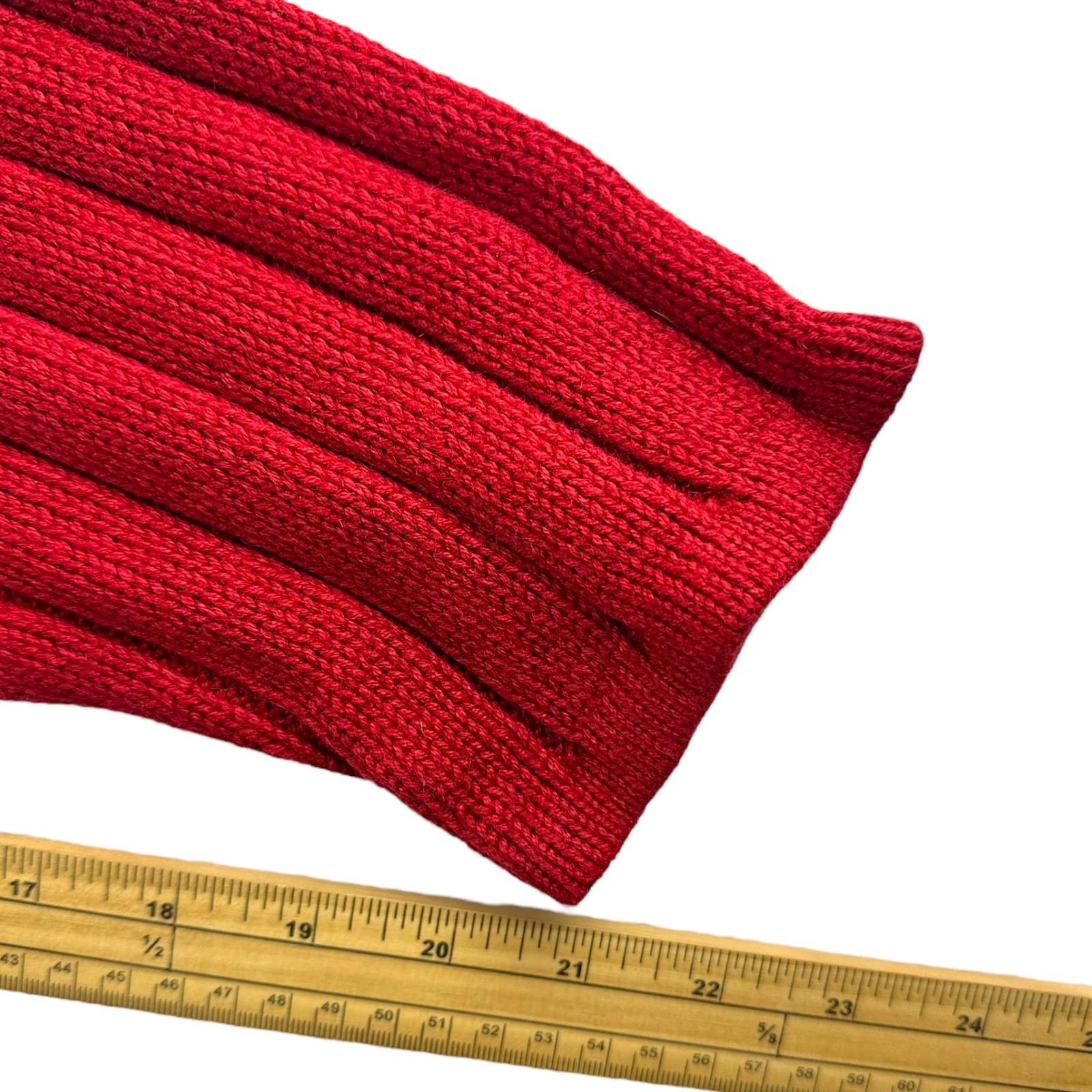 Nautica Knit Jumper Men's UK Size 2XL Red Stripe Embroidered Logo Sweater