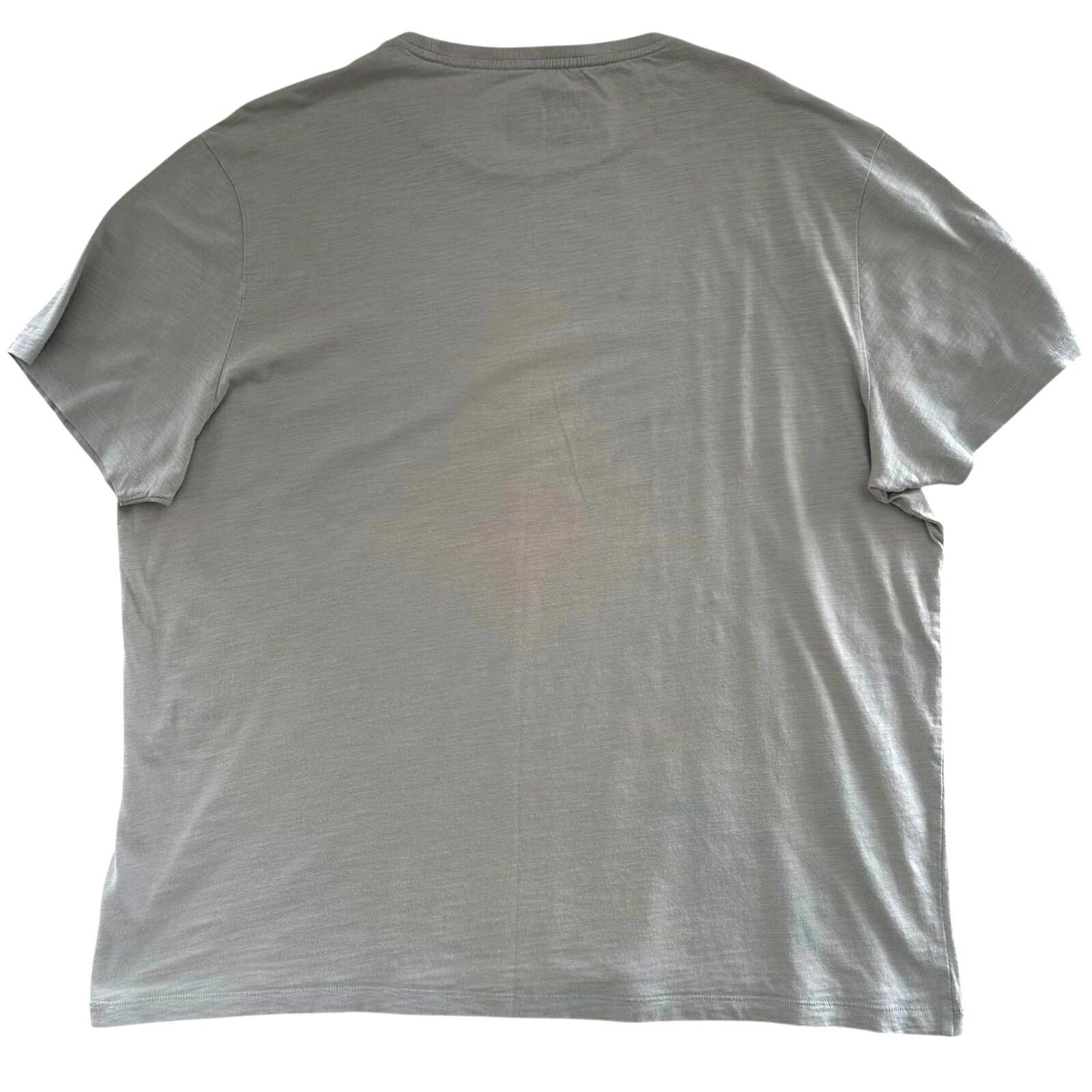 Marks & Spencer T-Shirt Men's UK Size 2XL Grey Short Sleeve Graphic Print Surf