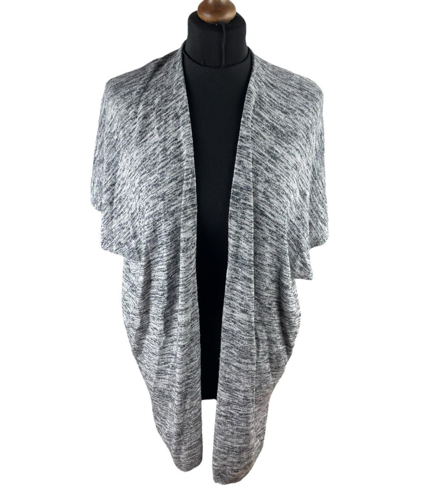 Atmosphere Grey Thin Cardigan Long Short Sleeve Women’s UK Size S/M