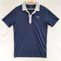 Puma Golf Polo Shirt Men's UK Size M Blue Short Sleeve