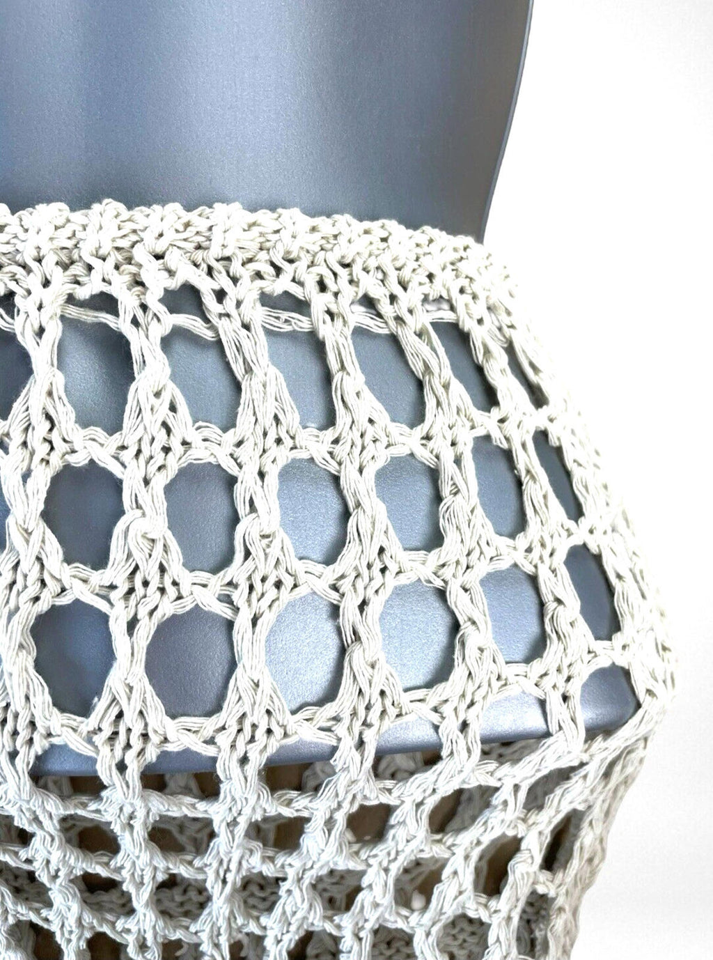 Cream Crochet Style Beach Mini Skirt Women’s UK Size XXS