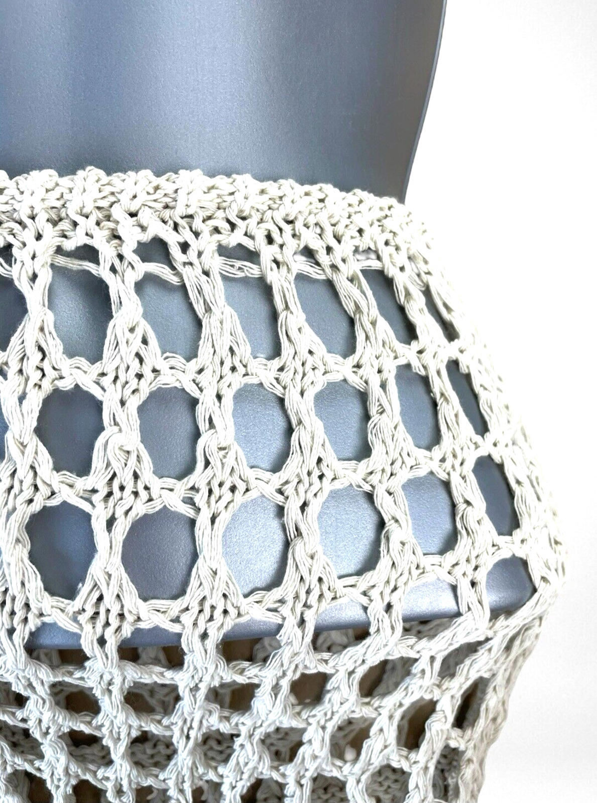 Cream Crochet Style Beach Mini Skirt Women’s UK Size XXS