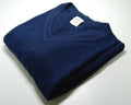 Gap Knit Jumper Men's UK Size L Blue Long Sleeve 100% Cotton V-Neck Sweater