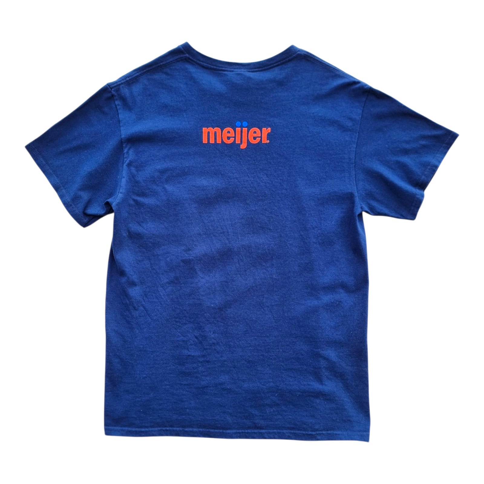 Graphic Print T-Shirt Basketball Men's UK Size M Blue Crew Neck 100% Cotton