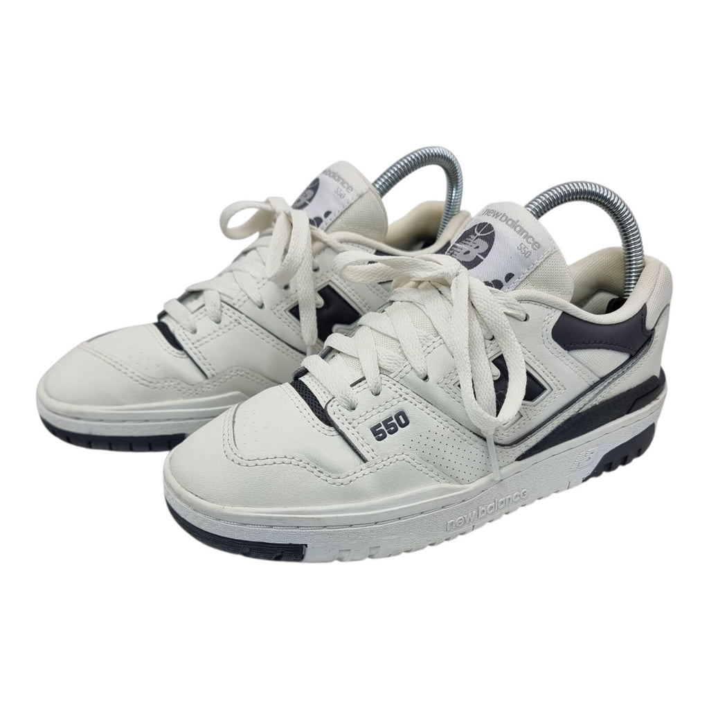 New Balance 550 Trainers Women's UK Size 4 Shoe White Black Synthetic Leather