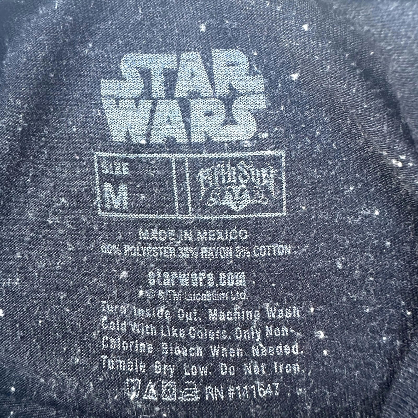 Star Wars T-Shirt Men's UK Size Medium M Black Death Star Graphic Print