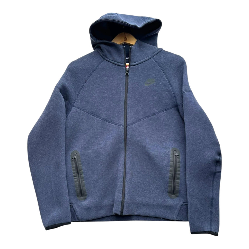 Nike Tech Fleece Hoodie Junior Boys UK Size XL Blue Full Zip Pockets Jacket