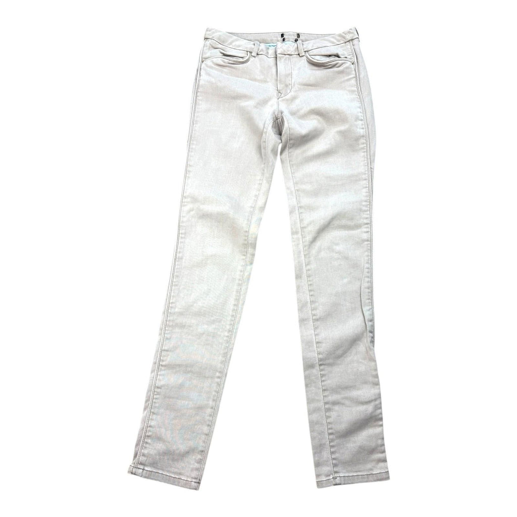 Skinny Jeans Women’s UK Size S 26W 28L Beige Denim 5 Pocket Summer