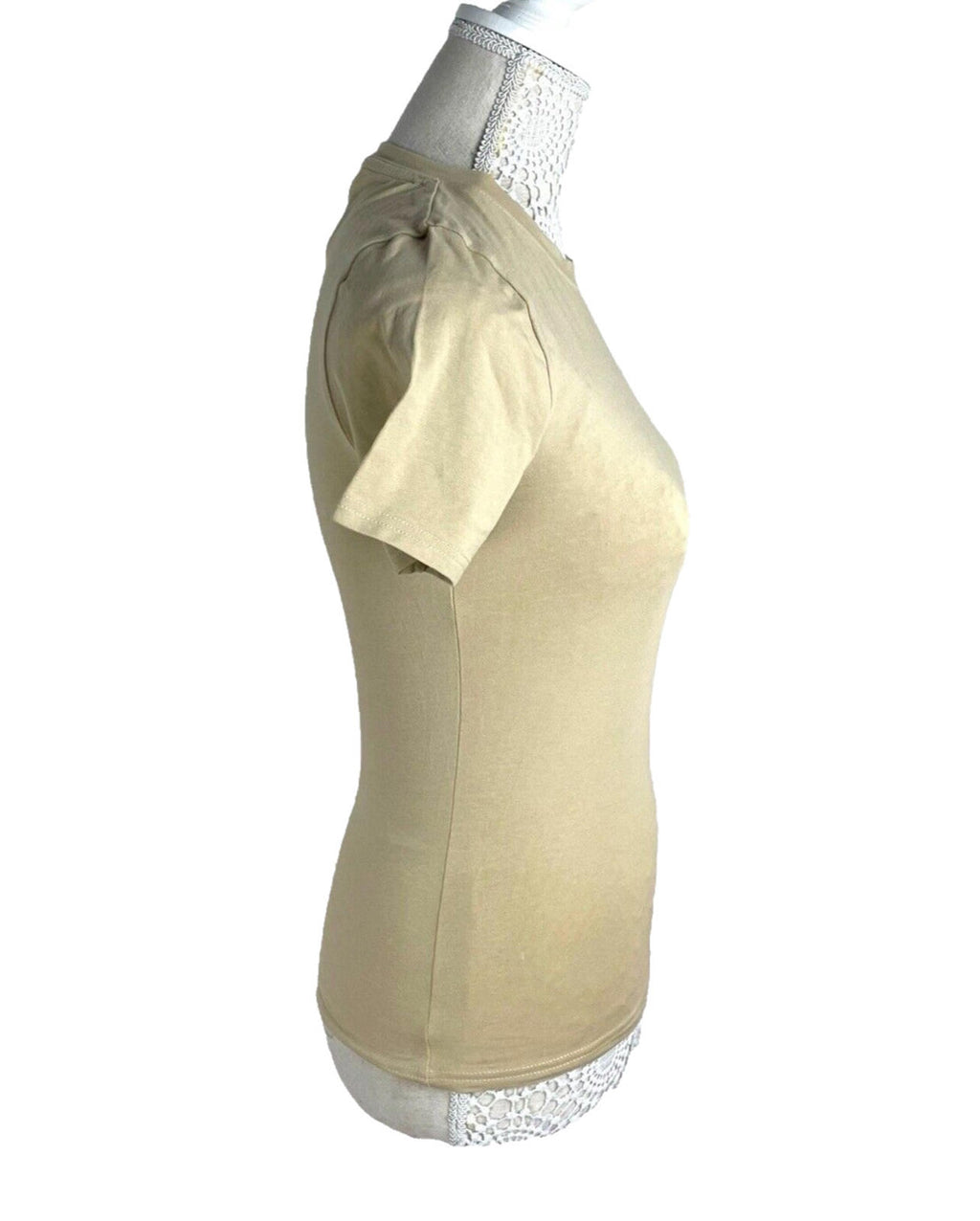 Pretty Little Thing Tall Beige T-shirt Women’s UK Size 8