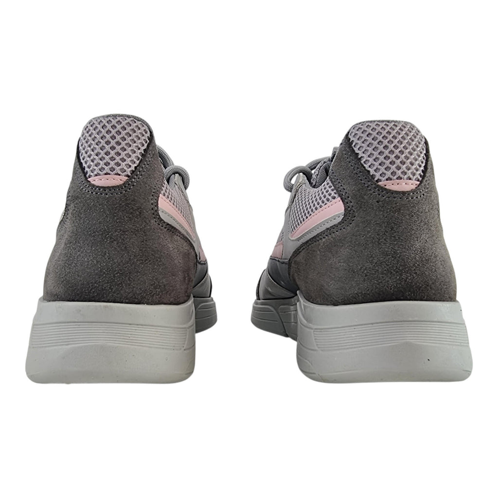 Belier A Sport Runner Trainer Men's UK Size 8 Low Top Grey Pink Sneakers
