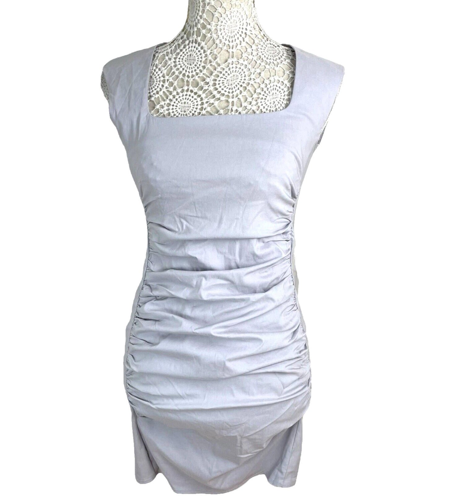 Lilac Formal Maternity Mini Dress UK Size 8 Stretch