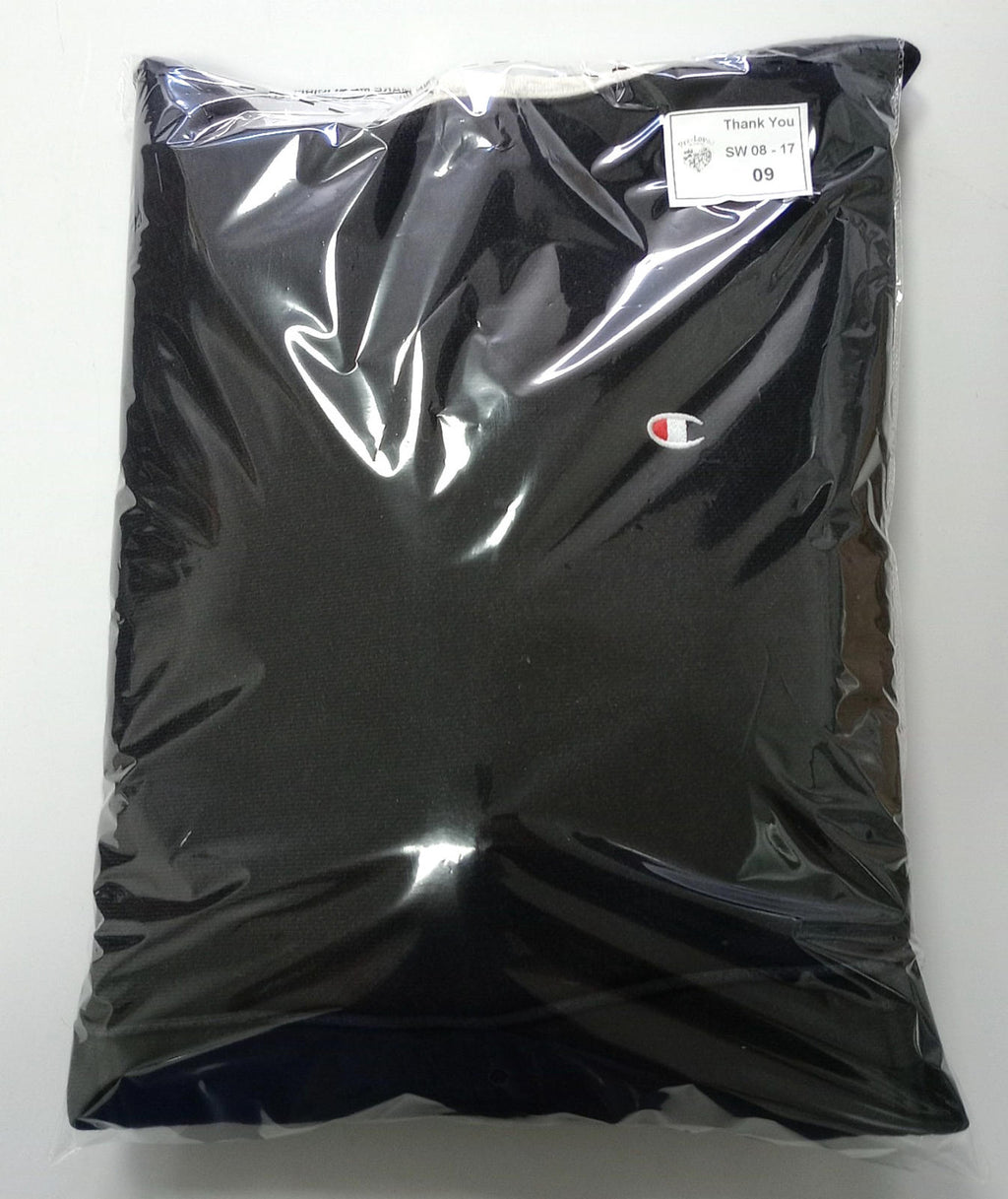 Champion Hoodie Men's UK Size S Black White Jersey Hooded Pockets Cotton Rich