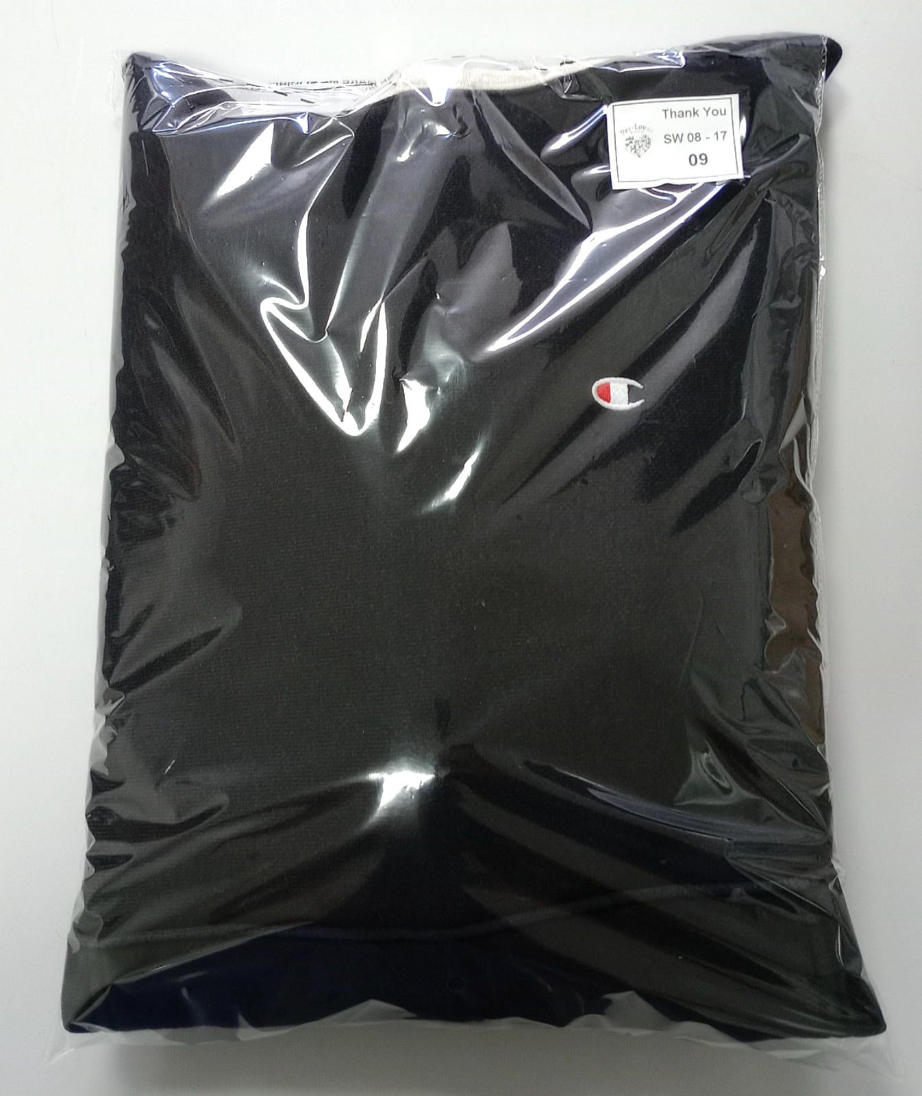 Champion Hoodie Men's UK Size S Black White Jersey Hooded Pockets Cotton Rich