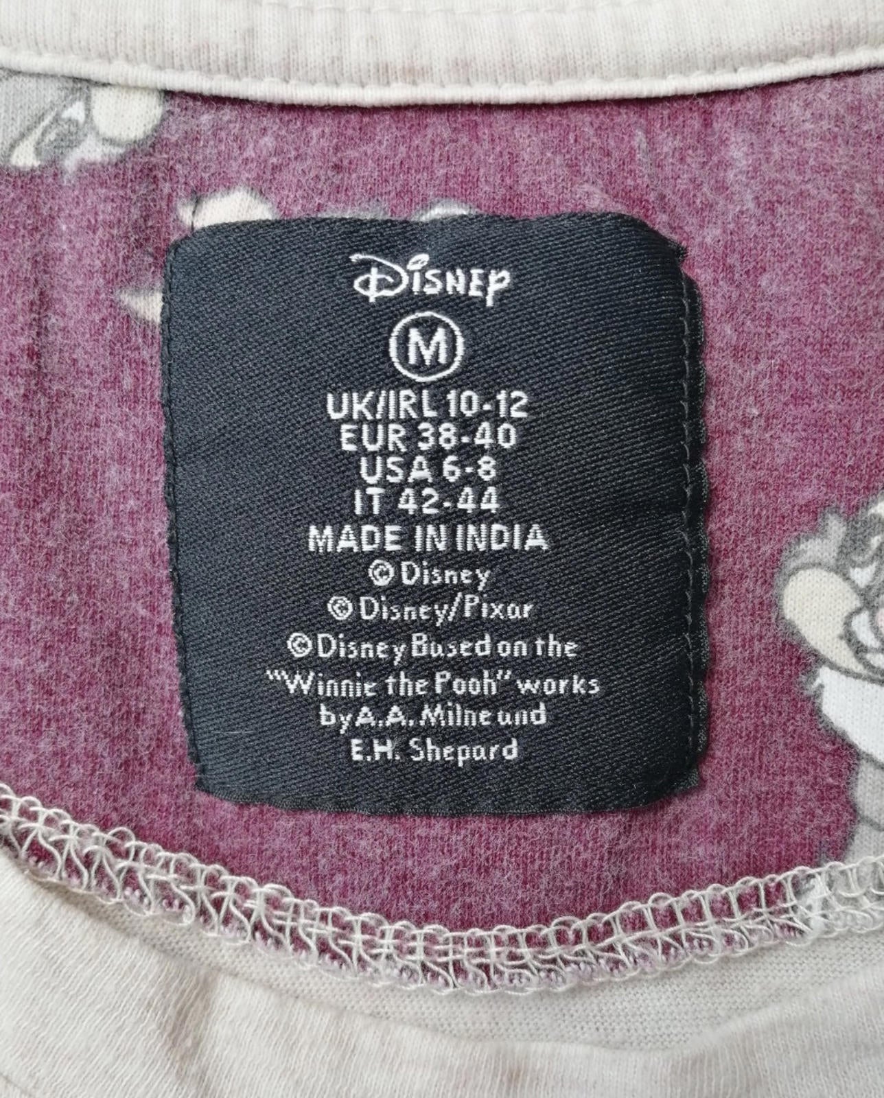 Official Disney Thumper & Miss Bunny Pink Graphic T-Shirt Women's Size M/10-12