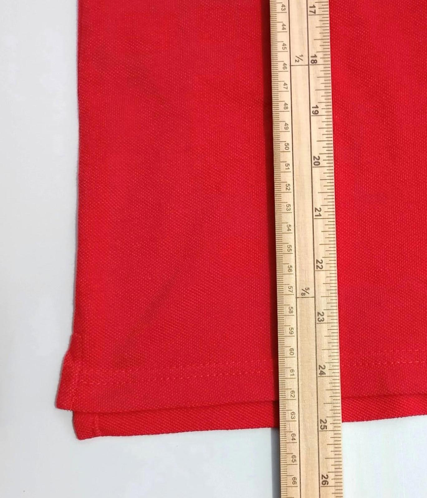 Asics Polo Shirt Men's UK Size S Red Short Sleeve Embroided Logo Cotton Blend