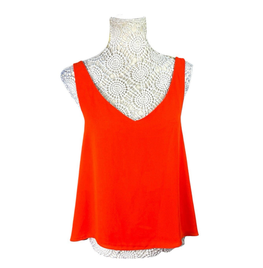 River Island Orange Vest Top Lightweight Women’s UK Size 12 Summer