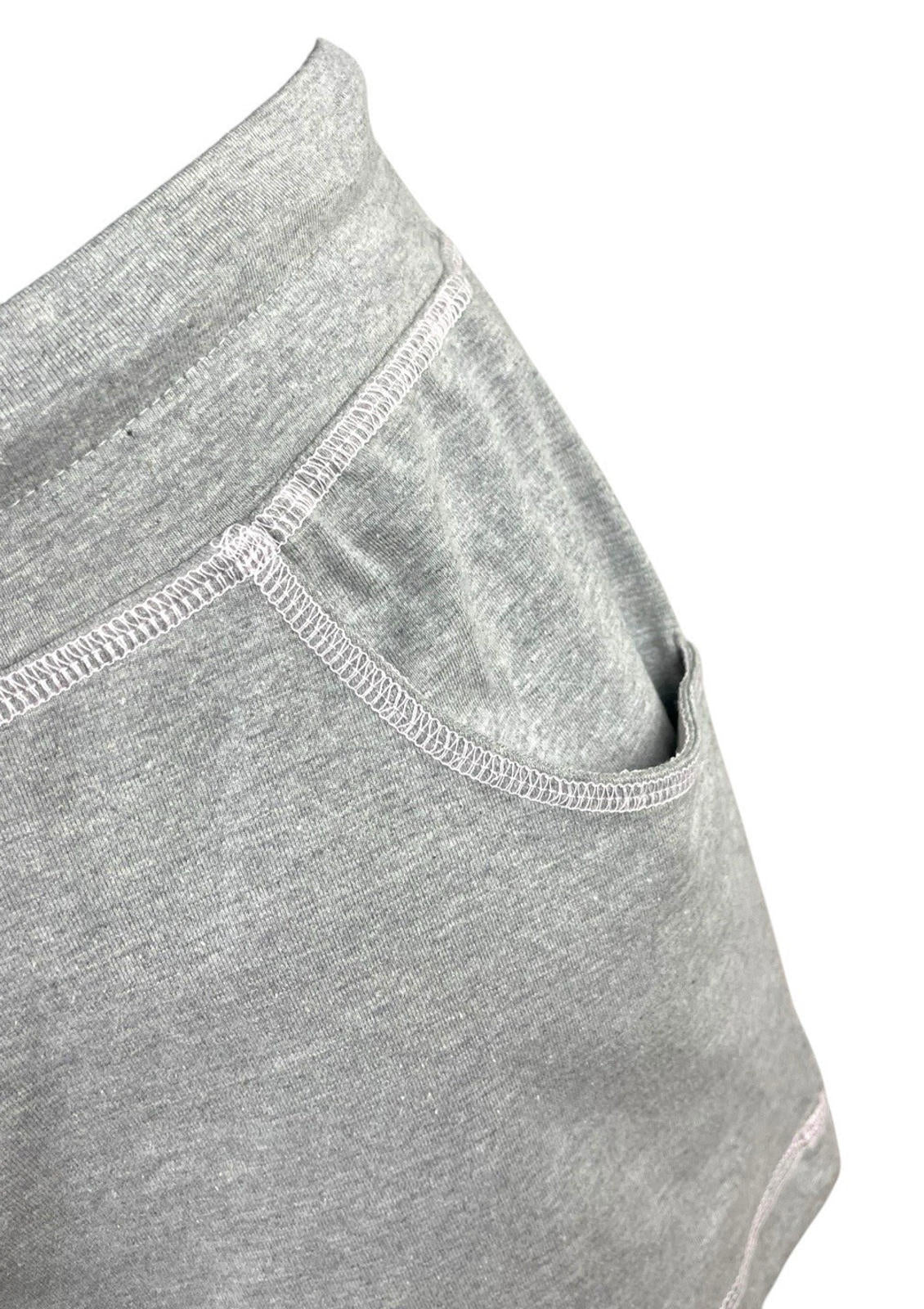 Pretty Little Thing Grey Mini Skirt Drawstring Waist Women’s UK Size 8
