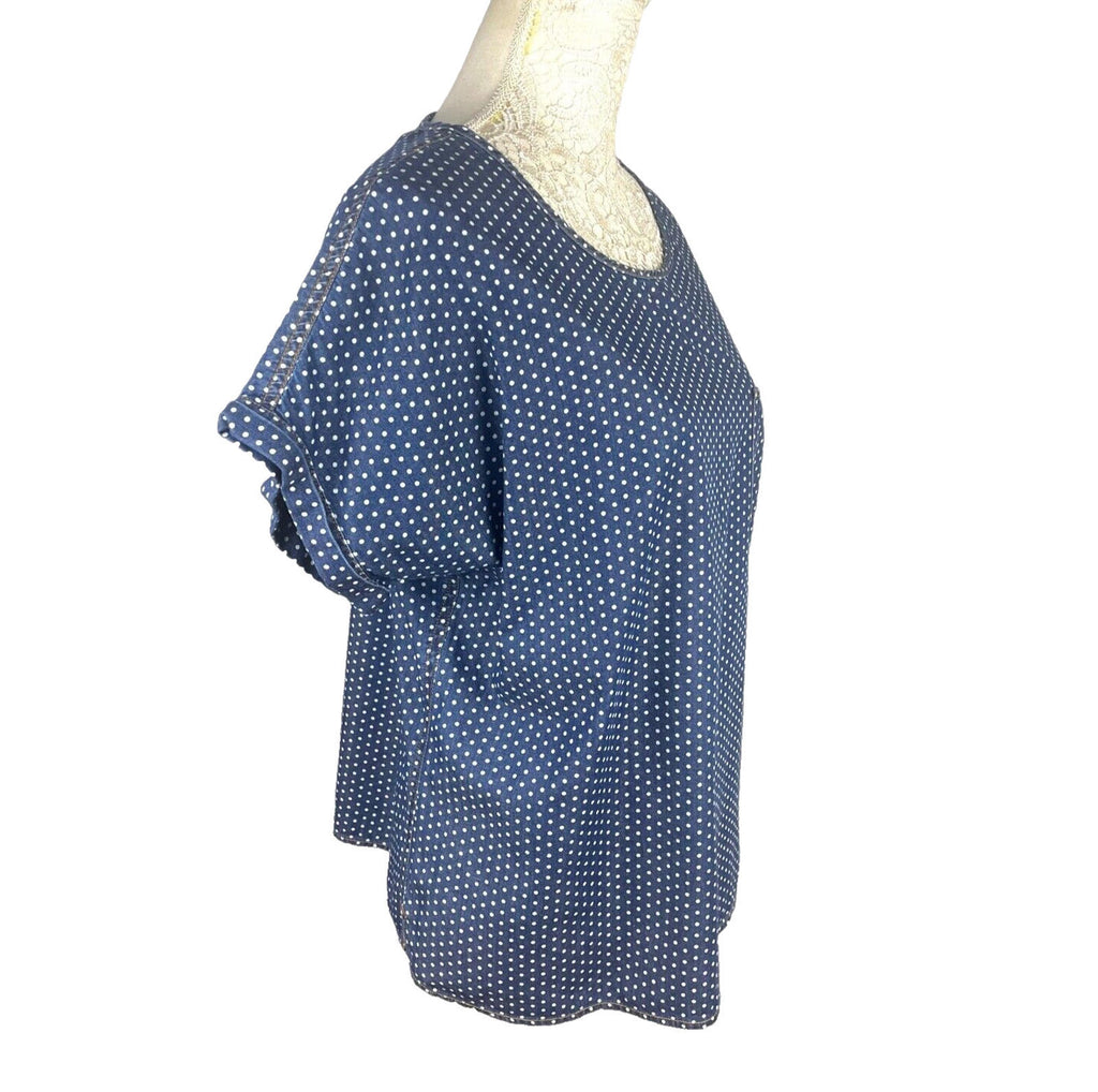 Dessert Lilly T-Shirt Blouse Top Polka Dot Women's UK Size 12