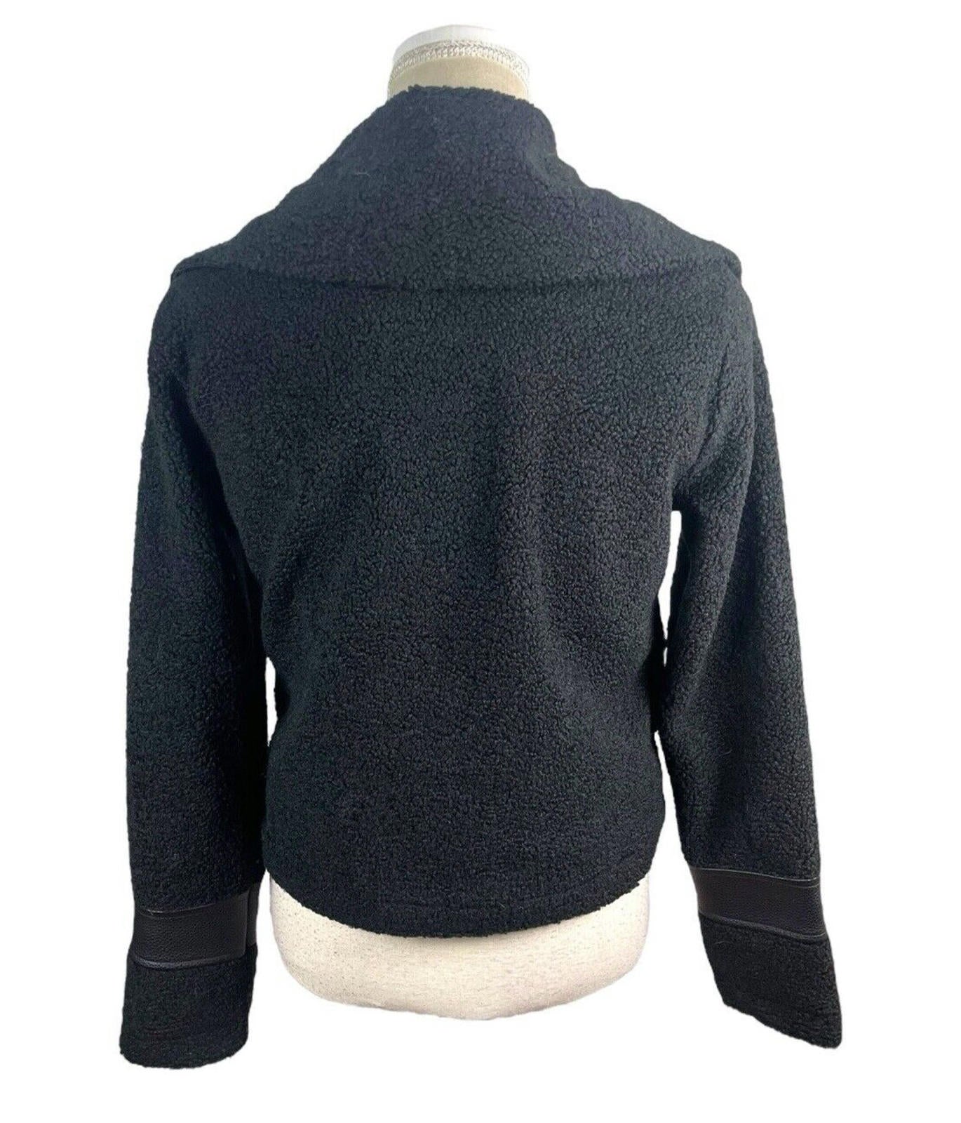 Paraphrase Black Teddy Fleece Jacket Women’s UK Size 10