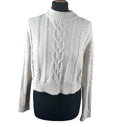Primark Beige Knit Jumper Aaron Knit Cropped Long Sleeve Women’s UK Size S