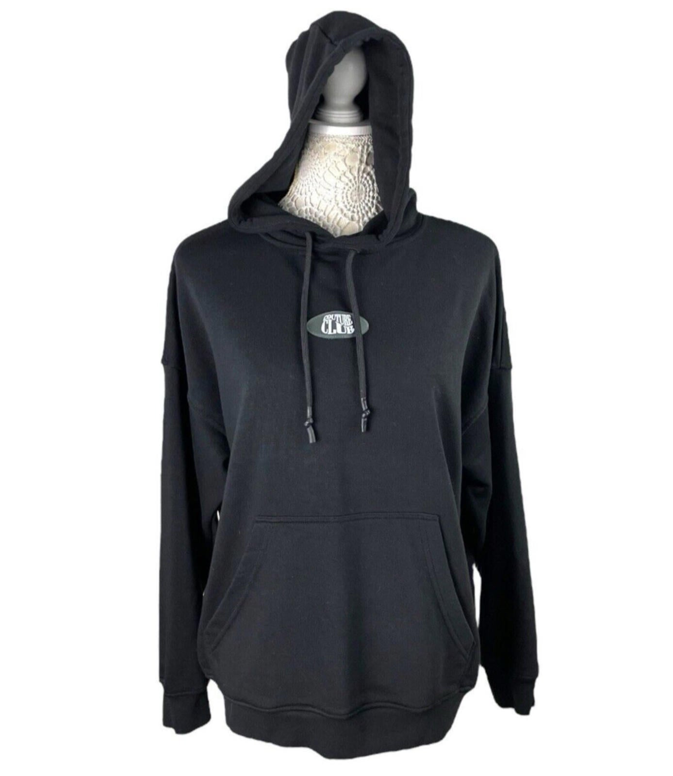 The Couture Club Black Oversized Hoodie Women’s UK Size XXS