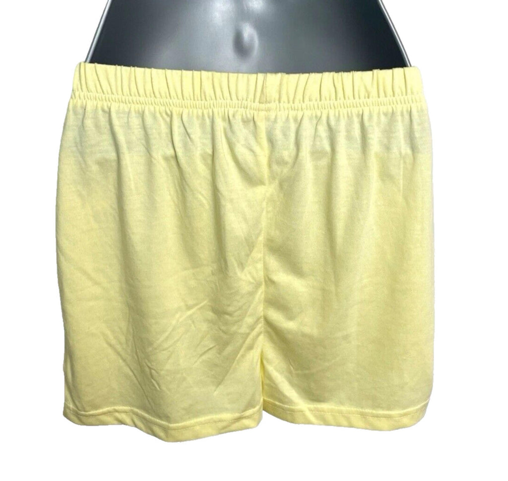 Pretty Little Thing Hot Pant Shorts Women’s UK Size 8 Yellow Cotton Low Rise