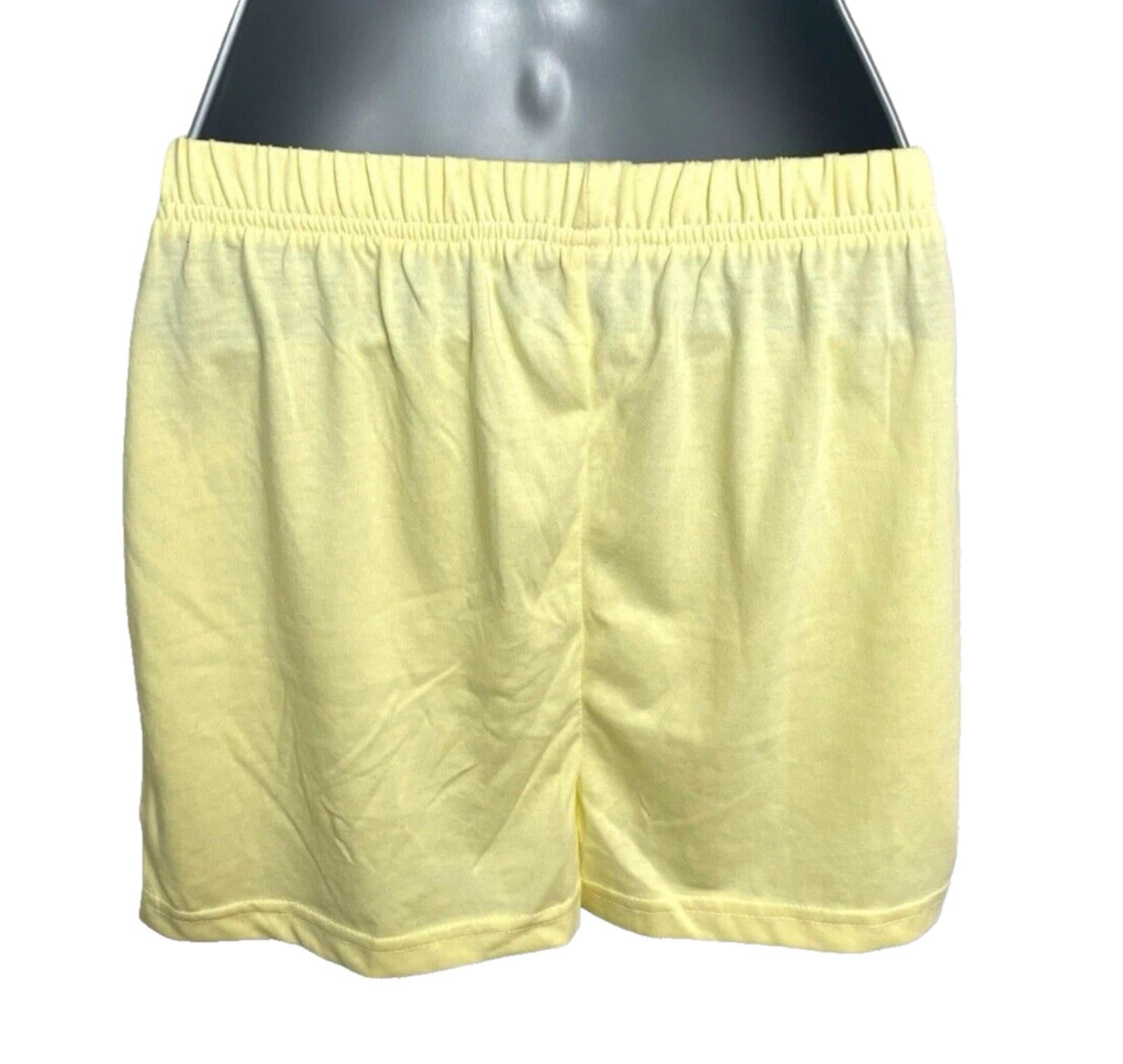 Pretty Little Thing Hot Pant Shorts Women’s UK Size 8 Yellow Cotton Low Rise