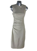 Zara Beige Maxi Dress Ribbed High Neck Stretch Women’s UK Size XS