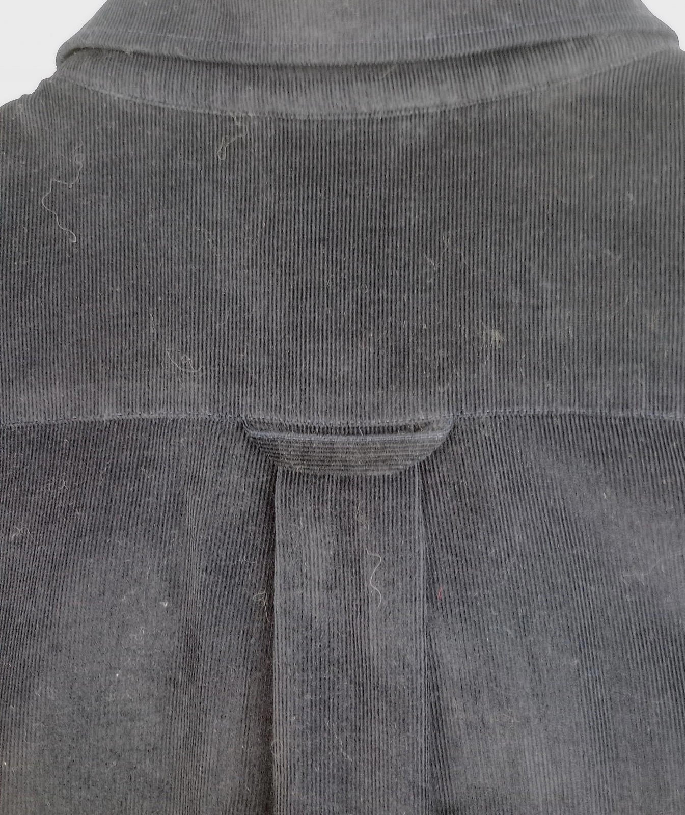 Jos. A. Bank Corduroy Shirt Men's UK Size XL Blue Long Sleeve Pocket 100% Cotton
