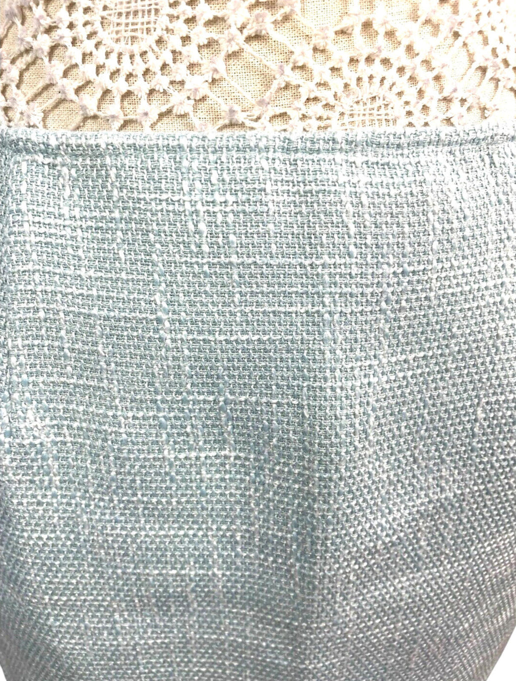 Pretty Little Thing Crop Top & Skirt Co-ord Women’s UK Size 8 Blue Linen Look