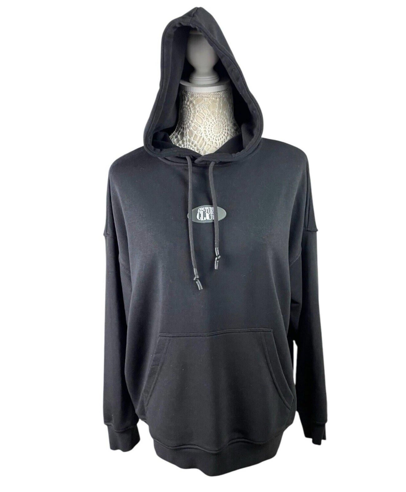 The Couture Club Black Oversized Hoodie Women’s UK Size XXS
