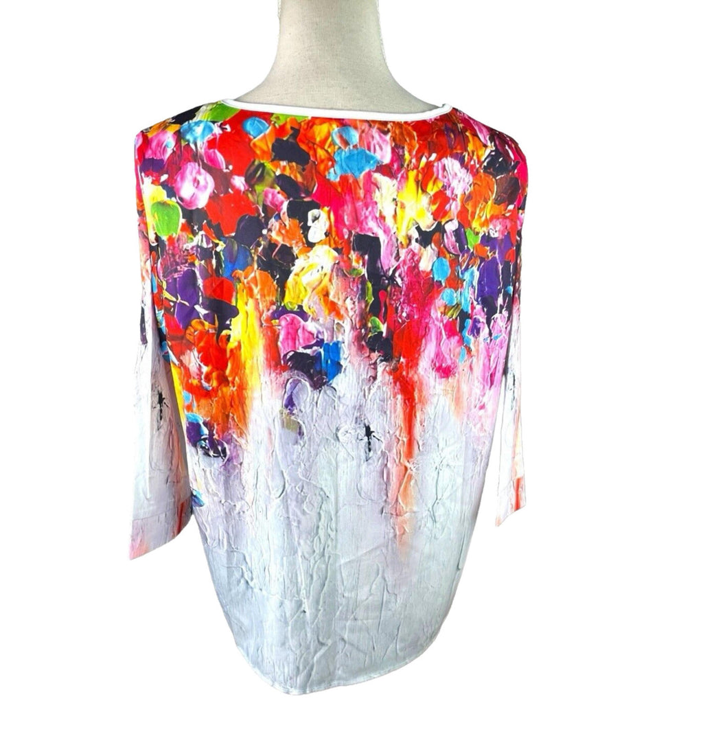 Summer T-Shirt Blouse 3/4 Sleeve Thin Material Women’s UK Size XL