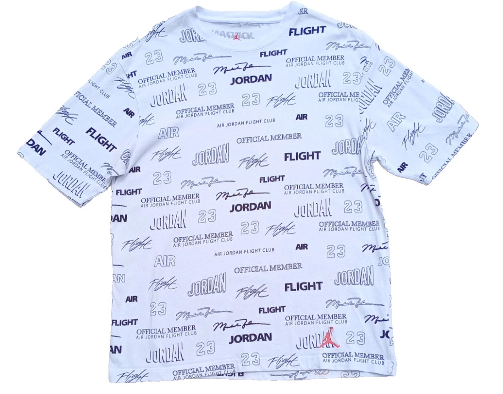 Nike Air Jordon T Shirt Men's UK Size M White 100% Cotton Graphic Print