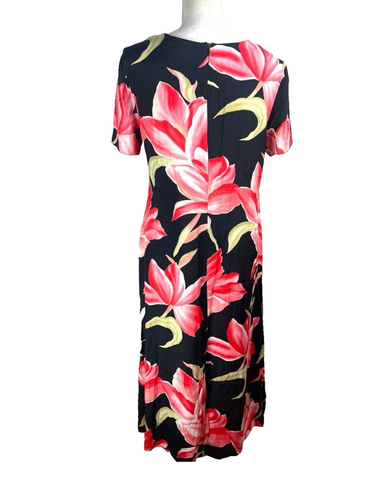 Richard’s Maxi Dress Black & Pink Floral Women’s UK Size S (8-10)
