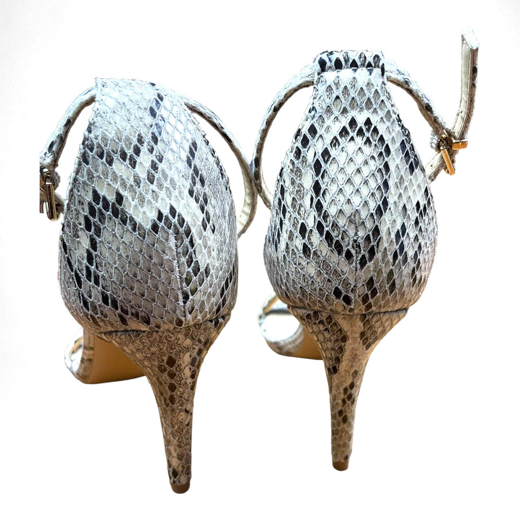 Peacocks Snakeskin Print Stilettos Shoes Open Toe Women’s UK Size 5