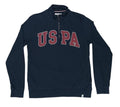 U.S. Polo Assn Sweatshirt Men's UK Size M Blue Jersey Jumper Cotton Pockets Zip