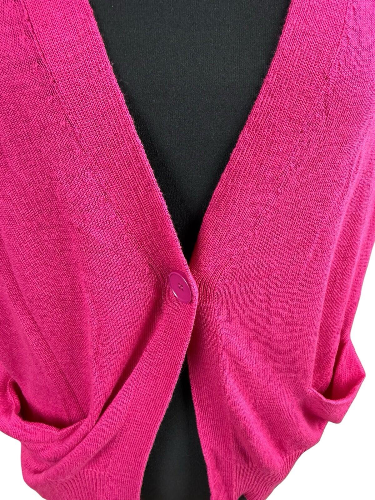 United Colours of Benetton Cardigan Women’s UK One size Lightweight Bright Pink