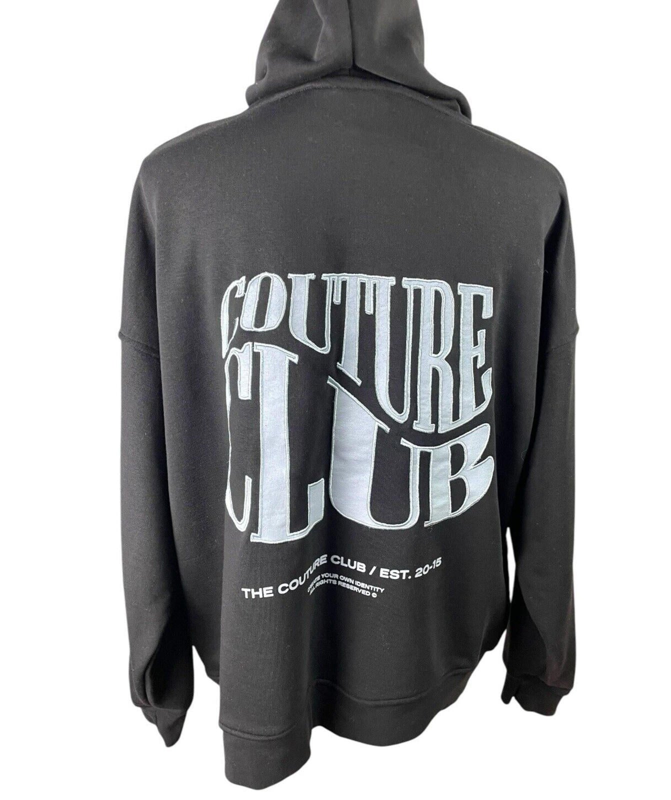 The Couture Club Black Oversized Hoodie Women’s UK Size XXS