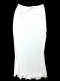 Pretty Little Thing White Midi Skirt High Waist Textured Women’s UK Size 16