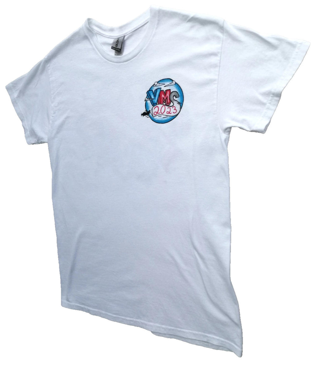 Tattoo Graphic Print T-Shirt Men's UK Size M White Crew Neck Travel Theme Gildan