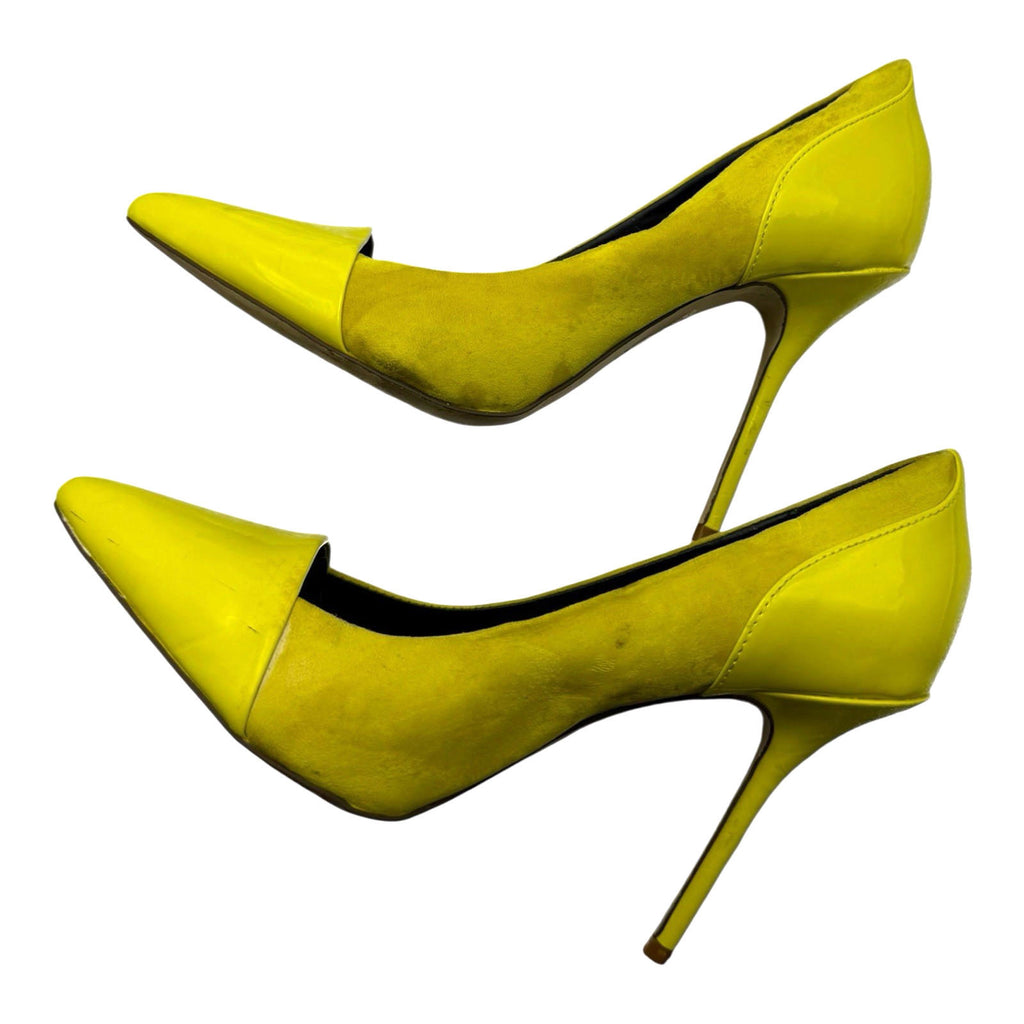 River Island Yellow Shoes Stiletto Pointed Toe Women’s UK Size 6