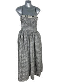 Pretty Little Thing Vintage Style Dress Retro Cute Maxi Check Women’s UK Size 8