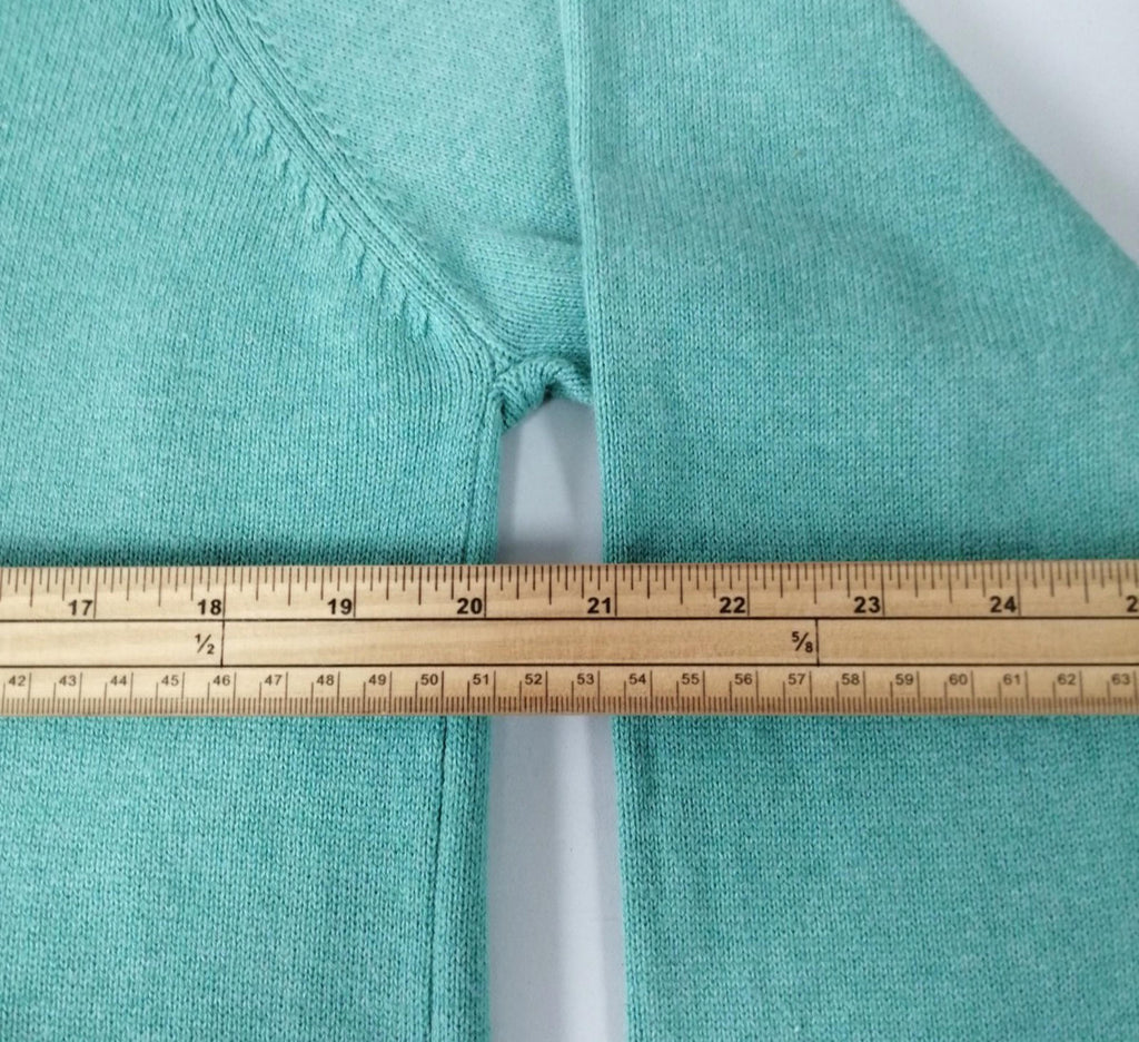 Blue Harbour Knit Jumper Men's Size M Teal Sweater Chest 38-40in 100% Cotton
