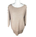 Wallis Knit Jumper Beige With Button Detail Women's UK Size 12-14