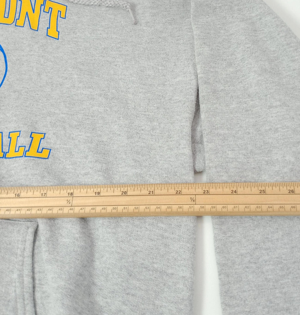 Grossmont Basketball Hoodie Men's UK Size L Grey Jersey Hooded Pockets Cotton