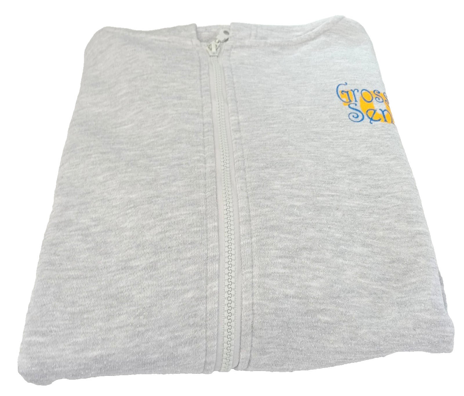 USA High School Seniors Hoodie Men's UK Size M Grey Hooded Pockets Zip Front