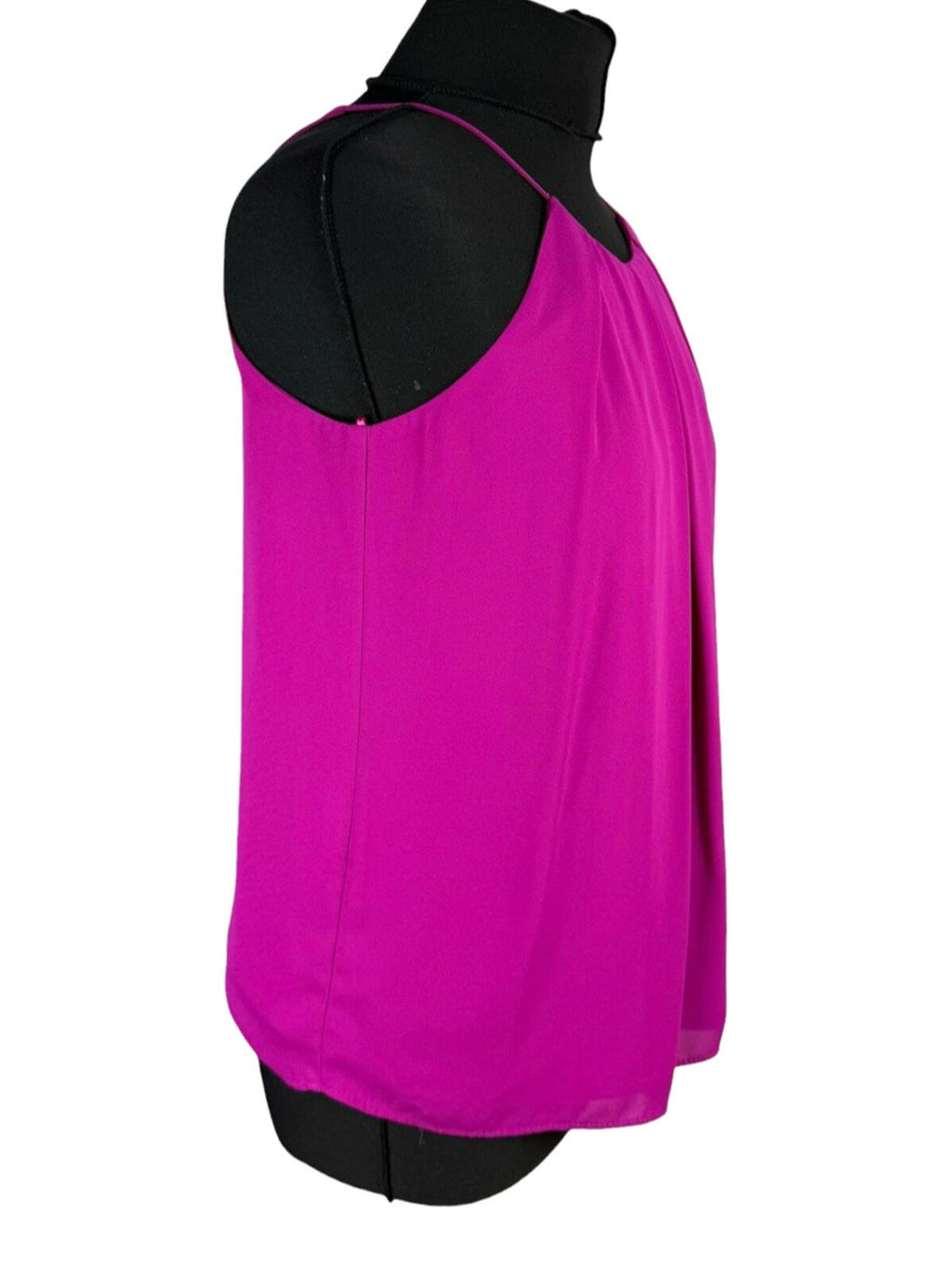 F&F Pleated Camisole Top Women’s UK Size 8 Smocked Sleeveless Bright Pink