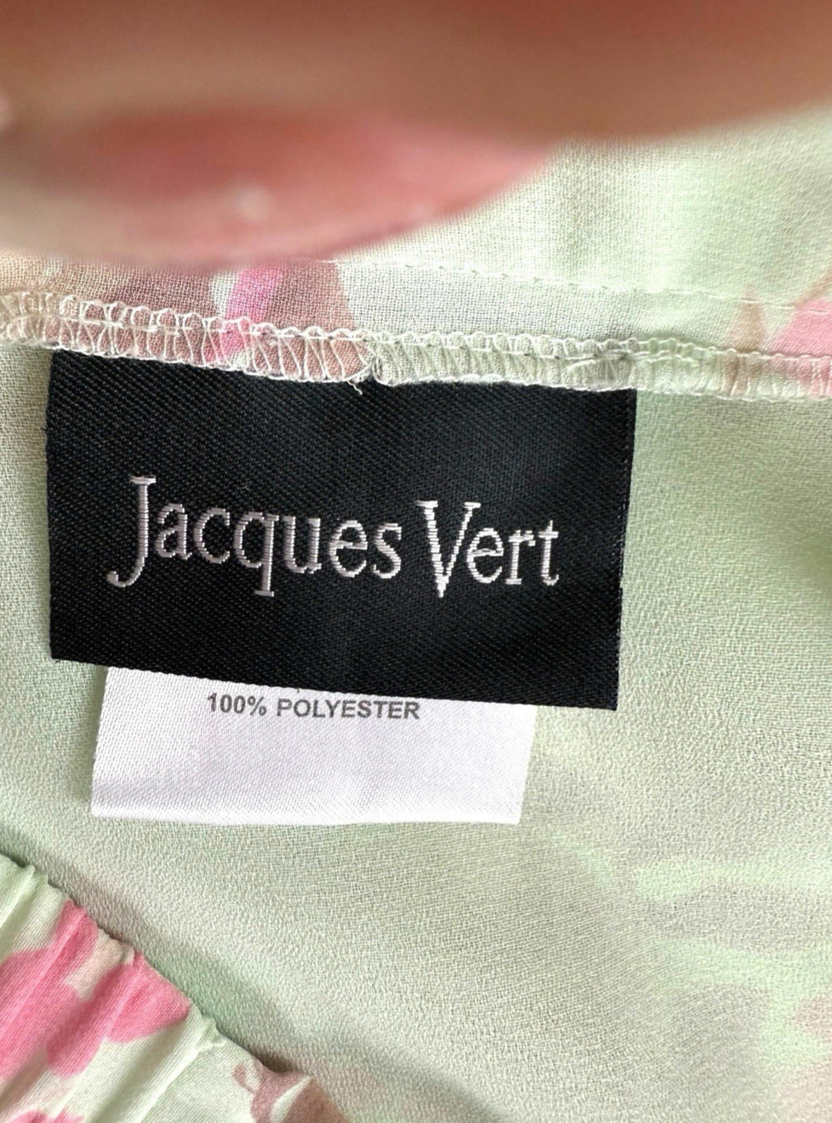 Jacques Vert Pencil Skirt Green Pink Floral Midi Skirt Women’s UK Size 14